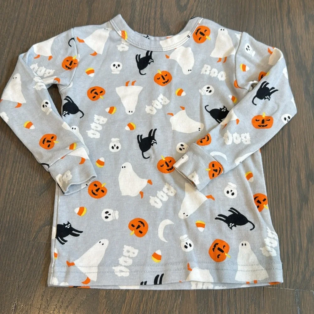 babyGap Organic Cotton Halloween Pajama Set | Pumpkin Ghost Cat | 18-24M